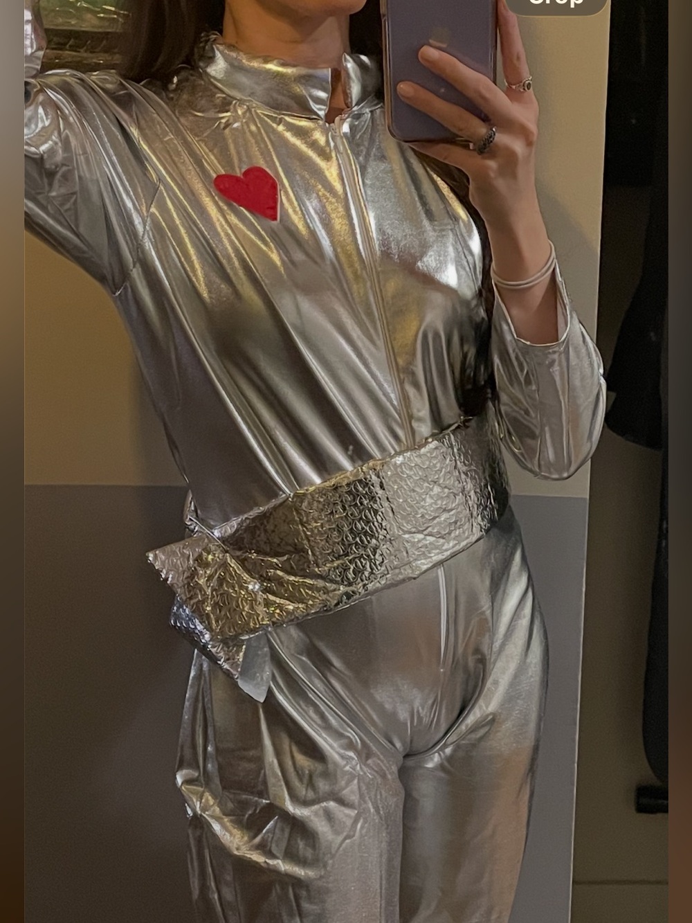 Metallic stretchy jumpsuit